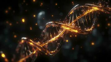 DNA chemical elements science futuristic background, Generative AI photo