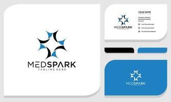 spark logo graphic vector icon. logo design and business card