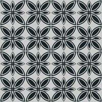 black and white pattern with flowers, seamless pattern with geometric floral, repeating curve stripe linear flower or leaves, abstract background, wallpaper, fabric, printing, vector illustration