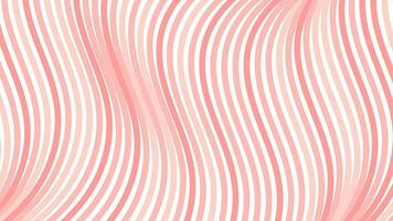 pink and white striped background with wavy lines, abstract seamless pattern with curved lines pink color, stripes with optical illusion, vector illustration