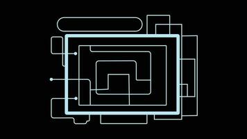 Stripes technology circuit board vector concept abstract background