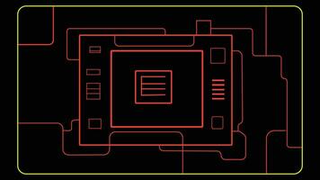 Stripes technology circuit board vector concept abstract background