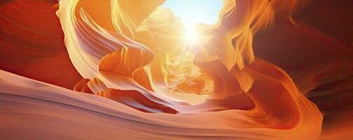 antelope canyon in arizona - background travel concept, Generative AI photo