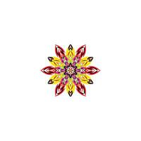 a colorful flower design on a white background vector