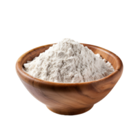 AI generated flour in bowl on transparent background PNG image