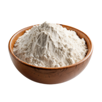 AI generated flour in bowl on transparent background PNG image