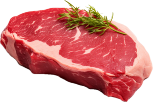 AI generated fresh raw beef steak png