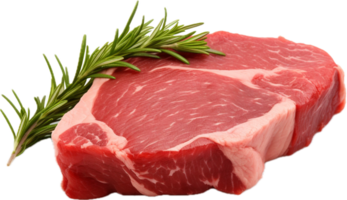 AI generated fresh raw beef steak png