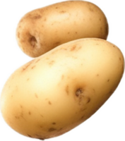 AI generated Falling fresh potatoes png