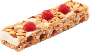 AI generated strawberry oat and nut bar png