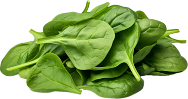 Bundle of fresh spinach png with AI generated.