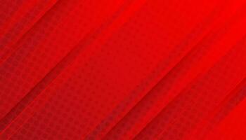 Red abstract technology geometric modern stripes background with halftone dot texture pattern vector