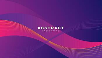Abstract blue and purple technology wave design background vector