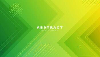 gradient yellow and green abstract geometric background vector