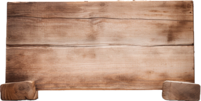 AI generated close up of empty wooden sign png
