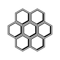 hexagon honeycomb template, hexagon honeycomb logo element, hexagon honeycomb house vector