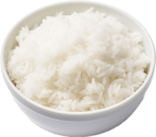 cuenco de blanco arroz png con ai generado.