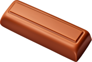 AI generated chocolate bar with caramel filling png