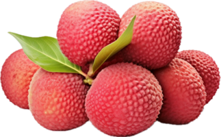 Lychee png with AI generated.