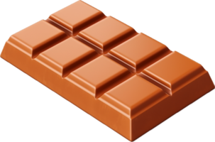 AI generated chocolate bar with caramel filling png