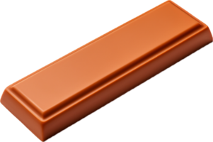 ai generado chocolate bar con caramelo relleno png