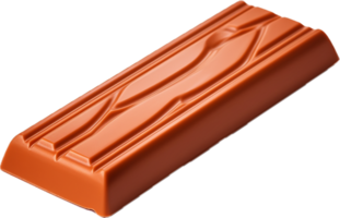 AI generated chocolate bar with caramel filling png