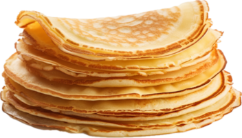 ai generado apilar de Delgado crepes png