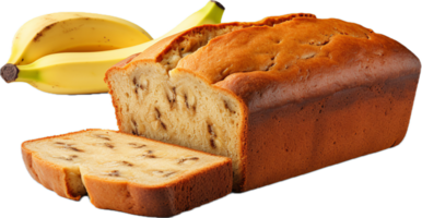 Banana bread png with AI generated.