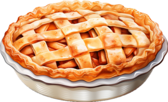 Apple pie png with AI generated.