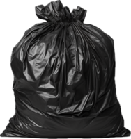 negro basura bolso png con ai generado.