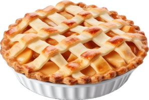 manzana tarta png con ai generado.