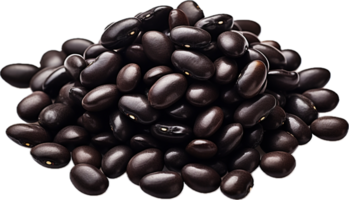 Pile of black beans png with AI generated.