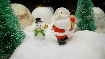 Santa Claus toy close up. Santa Claus figurine photo