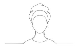 An African woman's front view vector