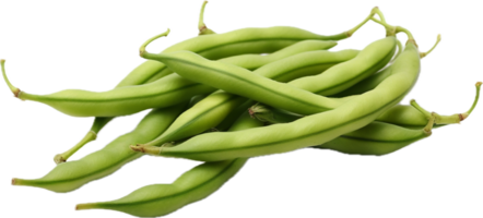 String beans png with AI generated.