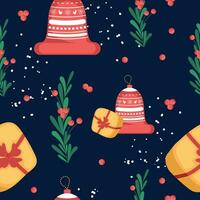 Christmas pattern background Gift wrapping paper Vector