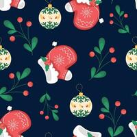 Christmas pattern background Gift wrapping paper Vector