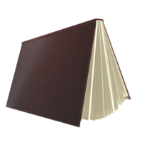 The Book fly for learn or magic concept 3d rendering png