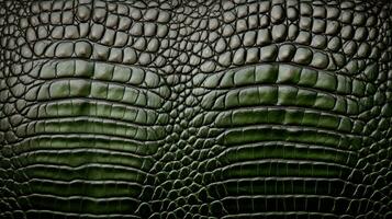 A crocodile skin texture background. Generative AI photo