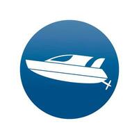 Speedboat icon vector