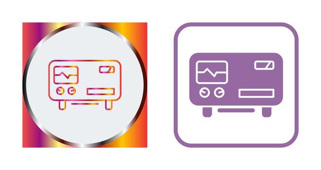 Oscillscope Vector Icon