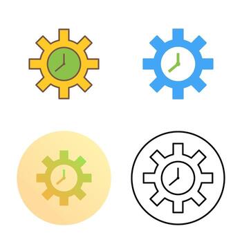 Unique Time Optimization Vector Icon