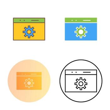 Unique Web Optimization Vector Icon