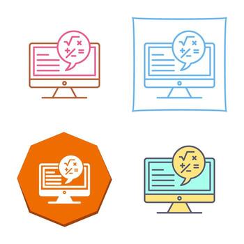 icono de vector de matemáticas