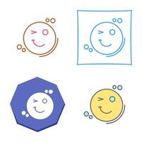 Wink Vector Icon