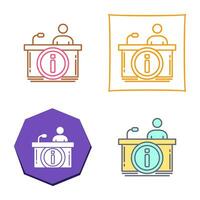 Information Desk Vector Icon