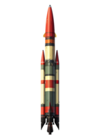 Military missile concept in realistic style. Air to surface missiles. Spaceships rocket futuristic shuttle. Army. Detailed PNG Illustration isolated. AI Generated