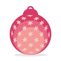 colored christmas balls icon. vector isolated on white background. simple 3d design of winter decoration, christmas tree and new year.