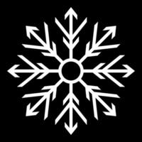 Navidad nieve icono, silueta vector. ornamento diseño para carteles, saludo tarjetas, folletos, pancartas, invierno y nuevo año social medios de comunicación. vector