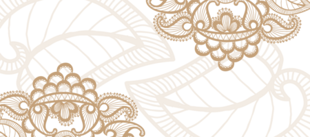 Golden Flourish Decorative Abstract background Wallpaper png